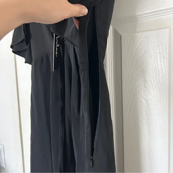 Lulu’s with this kiss black flutter sleeve mini dress - Picture 8 of 10